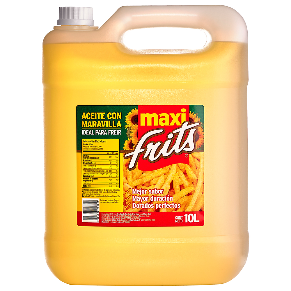 Aceite de freír Maxi Frits — bidón 10L PEAD